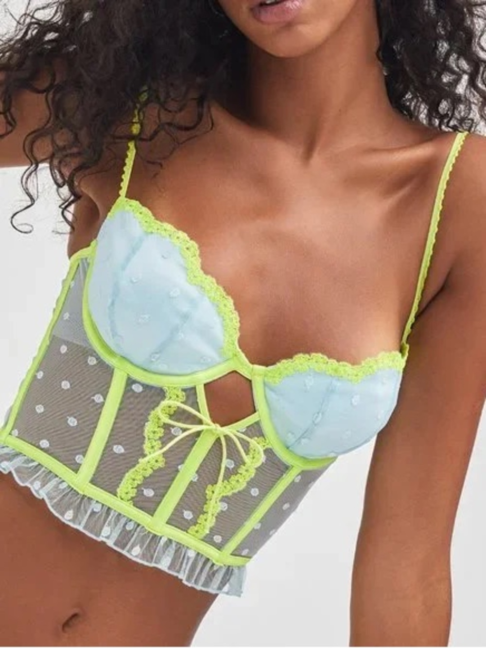 For Love of Lemon Neon Dottie Bustier